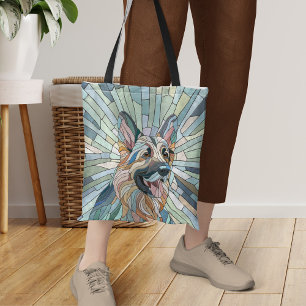 Deutscher Schäferhund - Mosaikkunst Tasche
