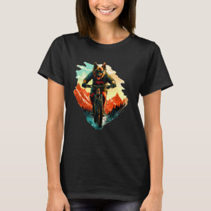 Deutscher Schäferhund Mountainbiker Fahrrad Schäfe T-Shirt