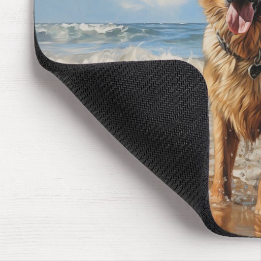 Deutscher Schäferhund Mousepad (Ecke)