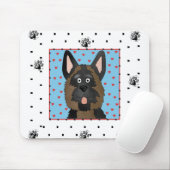Deutscher Schäferhund Mousepad (Mit Mouse)