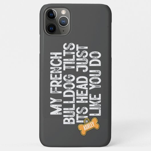 Deutscher Schäferhund neigt den Kopf lustiger Spru Case-Mate iPhone Hülle (Rückseite)