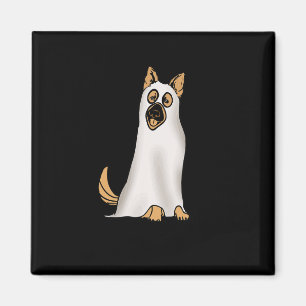 Deutscher Schäferhund Niedlicher Hund mit Ghost Fu Magnet