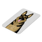 Deutscher Schäferhund | Niedliches GSD | Die Kunst Magnet (Linke Seite)