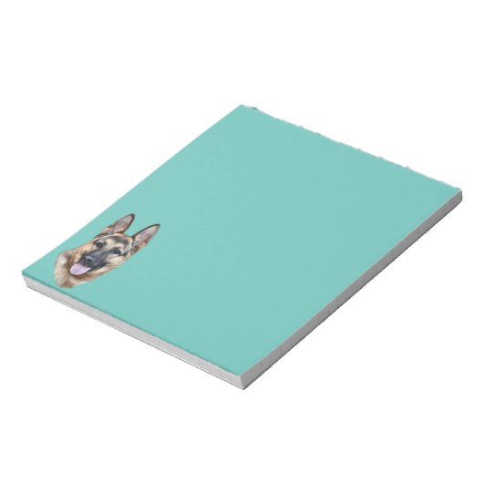 Deutscher Schäferhund Notizblock (Rotiert)