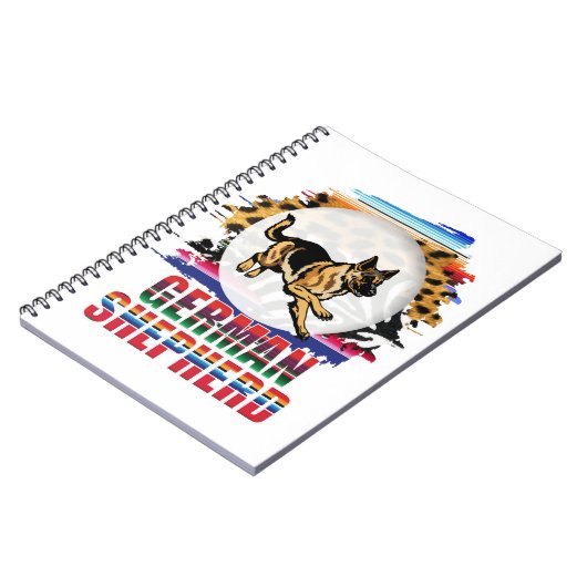 Deutscher Schäferhund Notizblock (Linke Seite)