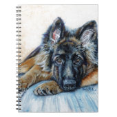 Deutscher Schäferhund Notizblock (Vorderseite)