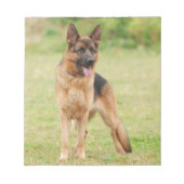 Deutscher Schäferhund Notizblock (Vorderseite)