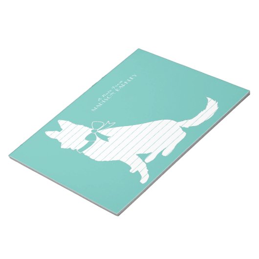 Deutscher Schäferhund Notizblock (angewinkelt)