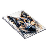 Deutscher Schäferhund Notizbuch Notizblock (Rechte Seite)