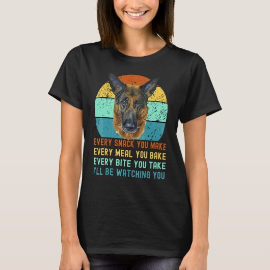 Deutscher Schäferhund oder Elsässer  Hundemama ode T-Shirt (Vorderseite)