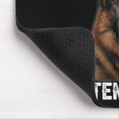 Deutscher Schäferhund Ohren hoch System bewaffnete Mousepad (Ecke)