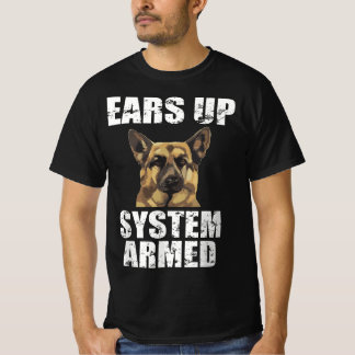 Deutscher Schäferhund Ohren-System bewaffnete Funn T-Shirt