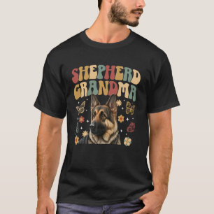Deutscher Schäferhund Oma Groovy Deutscher Schäfer T-Shirt