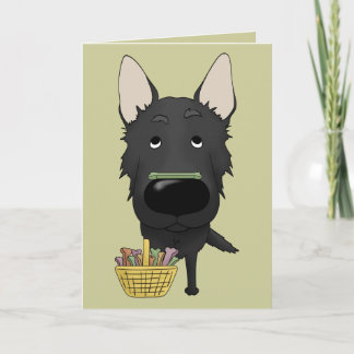 Deutscher Schäferhund - Osterbronenjagd, jemand? Feiertagskarte