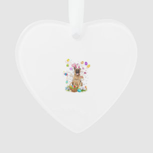 Deutscher Schäferhund Ostereier Jagd Korb Ostern Ornament