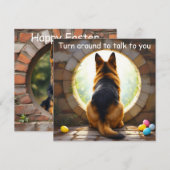Deutscher Schäferhund - Ostern Feiertagskarte (Vorne/Hinten)