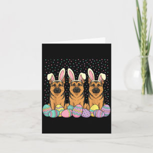 Deutscher Schäferhund Ostern Karte