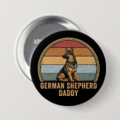 Deutscher Schäferhund Papa Button (Vorne & Hinten)