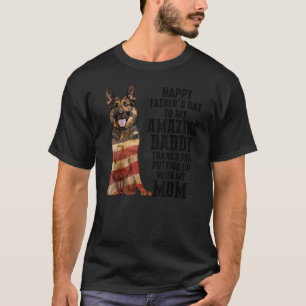 Deutscher Schäferhund Papa Frohen Vatertag an mein T-Shirt