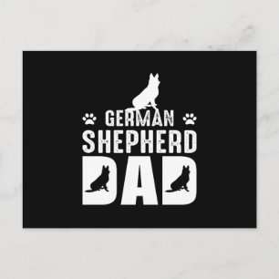 Deutscher Schäferhund Papa Postkarte