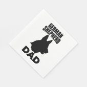 Deutscher Schäferhund Papa Serviette (Ecke)