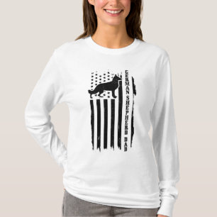 Deutscher Schäferhund Papa Vintage Amerikanische F T-Shirt