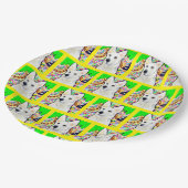 Deutscher Schäferhund Pappteller (Schrägansicht)