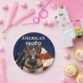 Deutscher Schäferhund Pappteller (Party)