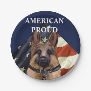 Deutscher Schäferhund Pappteller