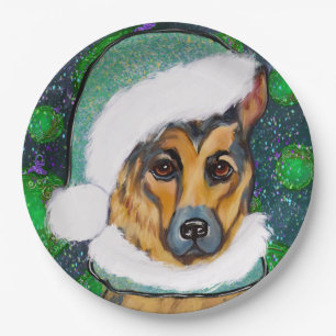 DEUTSCHER SCHÄFERHUND   PAPPTELLER