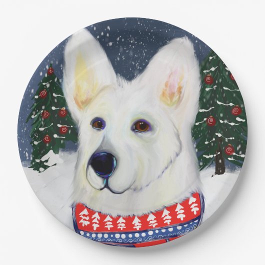 Deutscher Schäferhund Pappteller (Vorderseite)