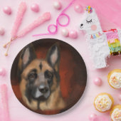 DEUTSCHER SCHÄFERHUND PAPPTELLER (Party)