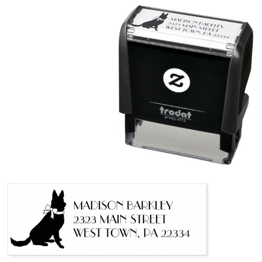 Deutscher Schäferhund Permastempel (Beispiel)