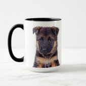 Deutscher Schäferhund personalisierte Mug Tasse (Links)