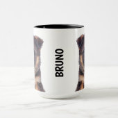 Deutscher Schäferhund personalisierte Mug Tasse (Zentrum)