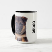 Deutscher Schäferhund personalisierte Mug Tasse (Vorderseite Links)
