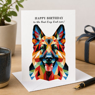 Deutscher Schäferhund Personalisierter Geburtstag Karte