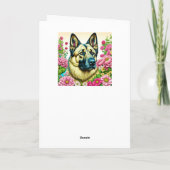 Deutscher Schäferhund | Pet Loss Beileid Karte (Rückseite)