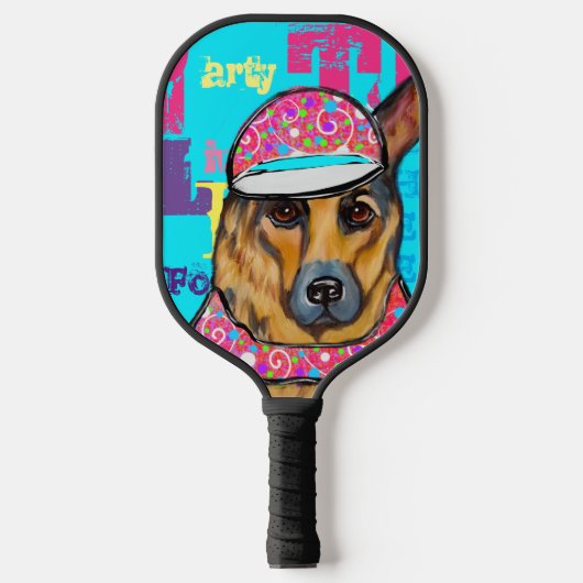 Deutscher Schäferhund Pickleball Schläger (Vorderseite)