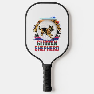 Deutscher Schäferhund Pickleball Schläger