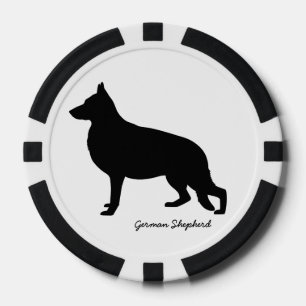 Deutscher Schäferhund Pokerchips