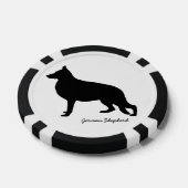 Deutscher Schäferhund Pokerchips (Einzeln)