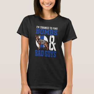 Deutscher Schäferhund Polizeihund K 9 Rechtshandha T-Shirt