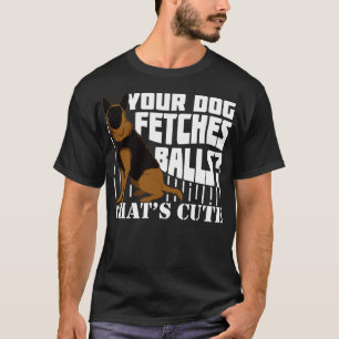 Deutscher Schäferhund Polizeihund Offiziersgeschen T-Shirt