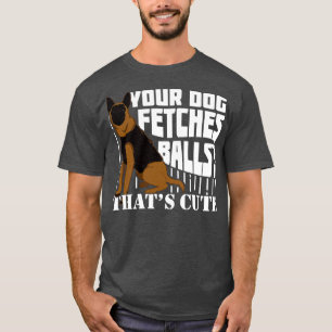 Deutscher Schäferhund Polizeihund Offiziersgeschen T-Shirt