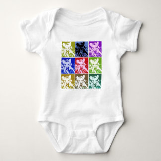Deutscher Schäferhund Pop Kunst Baby Strampler