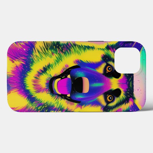 Deutscher Schäferhund Pop Kunst Case-Mate iPhone Hülle (Rückseite (Horizontal))
