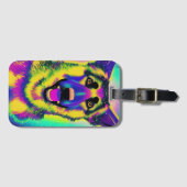 Deutscher Schäferhund Pop Kunst Gepäckanhänger (Vorderseite (Horizontal))