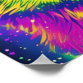 Deutscher Schäferhund Pop Kunst Poster (Ecke)