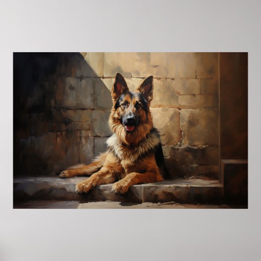 Deutscher Schäferhund Poster (Vorne)
